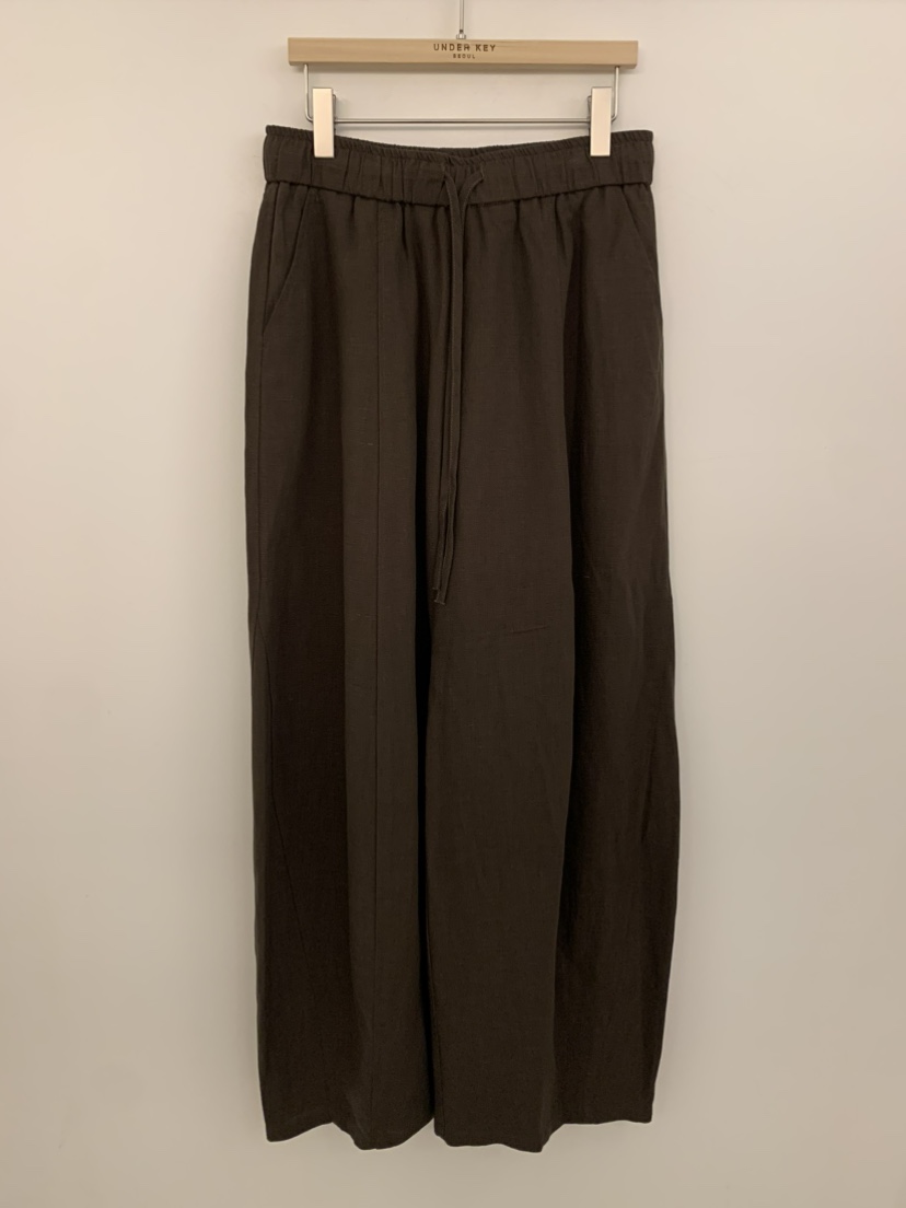 UNDER KEY韓國東大門代購女士新款職業人氣休閑26春夏休閑褲UNDER KEY休閑褲圖色2深卡其色