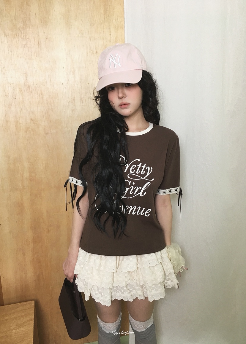 BY CHAPTER韓國直郵女裝新款熱賣時尚人氣休閑職業26春夏T恤BY ChapterT恤