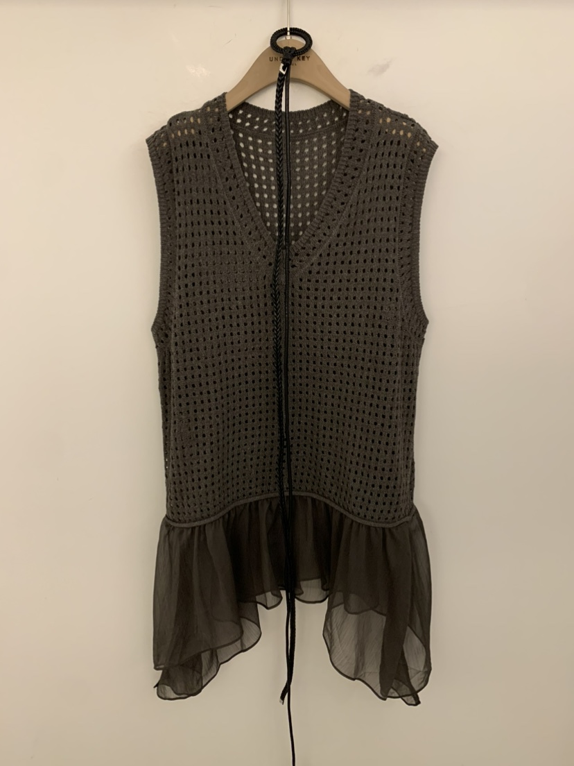 UNDER KEY韓國直郵實拍女士新品休閑熱賣吊帶背心含腰帶UNDER KEY吊帶/背心圖色2