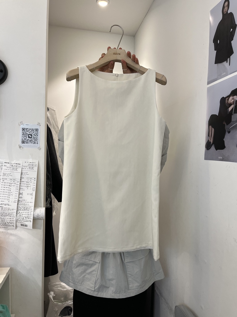 OUVIR韓國代購女裝新品職業熱賣休閑人氣時尚26春夏連衣裙船領O.V.R/OUVIR連衣裙圖色1