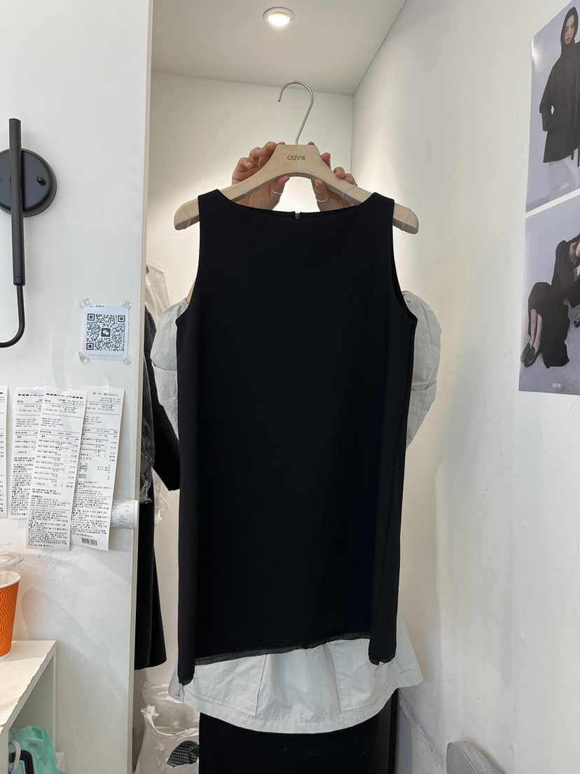 OUVIR韓國代購女裝新品職業熱賣休閑人氣時尚26春夏連衣裙船領O.V.R/OUVIR連衣裙圖色2