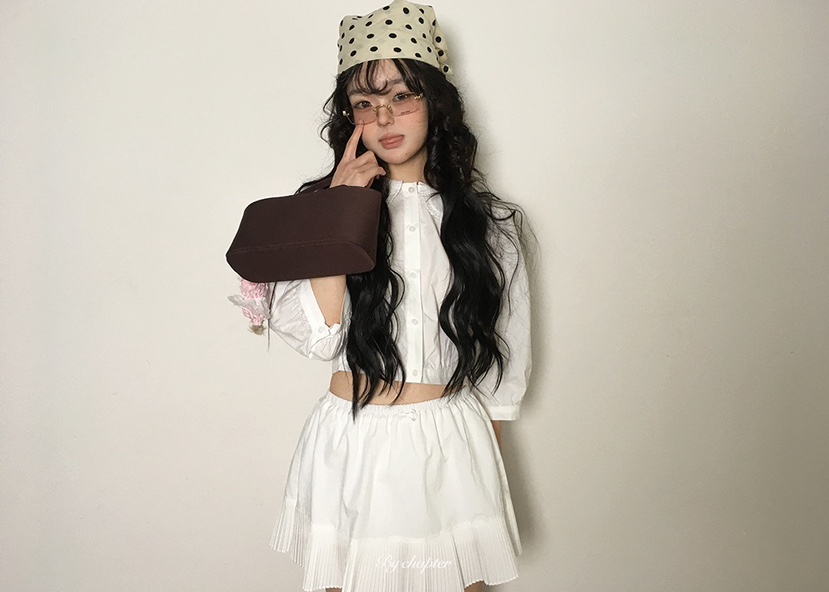 BY CHAPTER韓國代購女士新品休閑時尚26春夏熱賣襯衫蕾絲衫BY Chapter襯衫/蕾絲衫