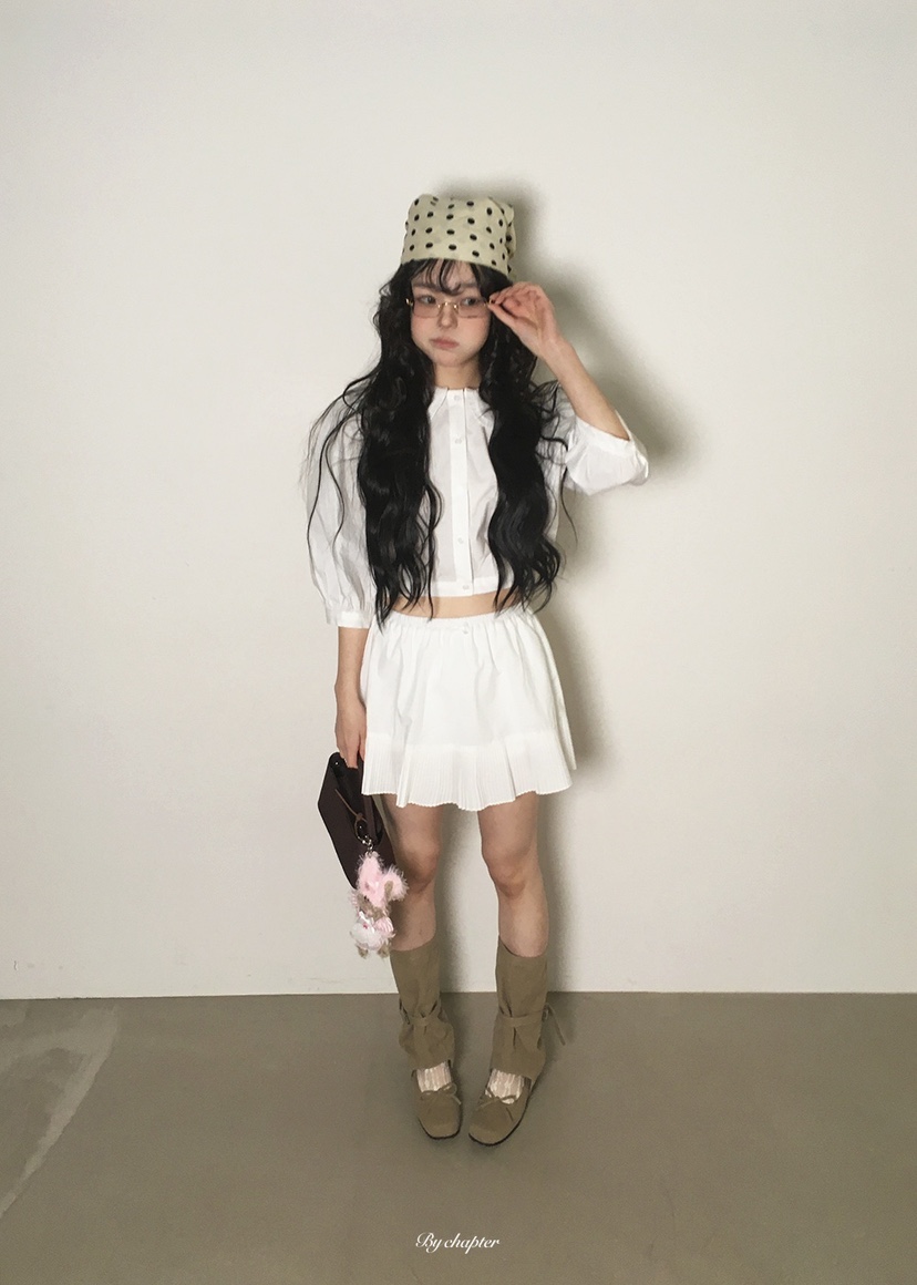 BY CHAPTER韓國代購女士新品休閑時尚26春夏熱賣襯衫蕾絲衫BY Chapter襯衫/蕾絲衫