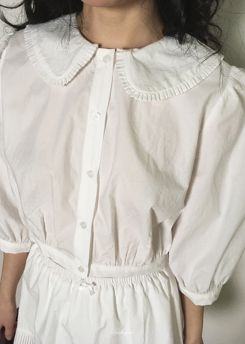 BY CHAPTER韓國代購女士新品休閑時尚26春夏熱賣襯衫蕾絲衫BY Chapter襯衫/蕾絲衫