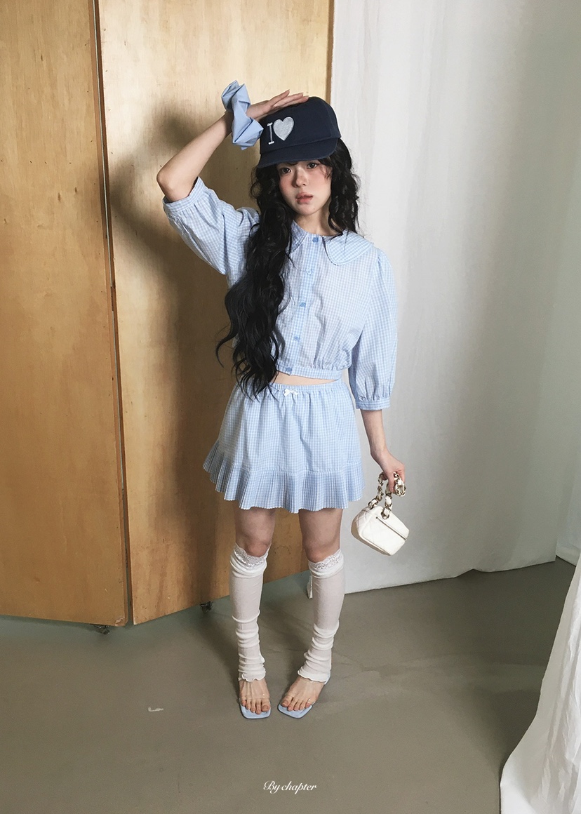 BY CHAPTER韓國代購女士新品休閑時尚26春夏熱賣襯衫蕾絲衫BY Chapter襯衫/蕾絲衫