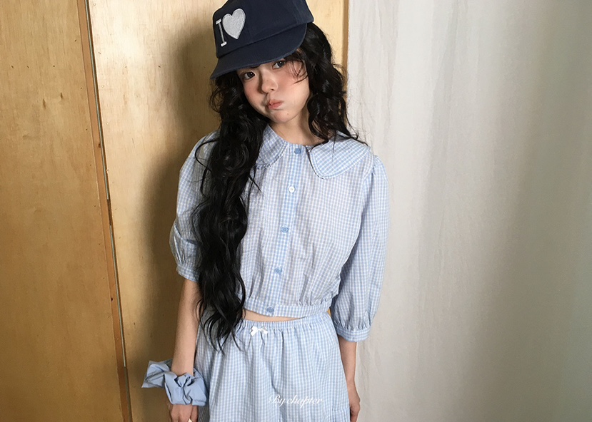 BY CHAPTER韓國代購女士新品休閑時尚26春夏熱賣襯衫蕾絲衫BY Chapter襯衫/蕾絲衫