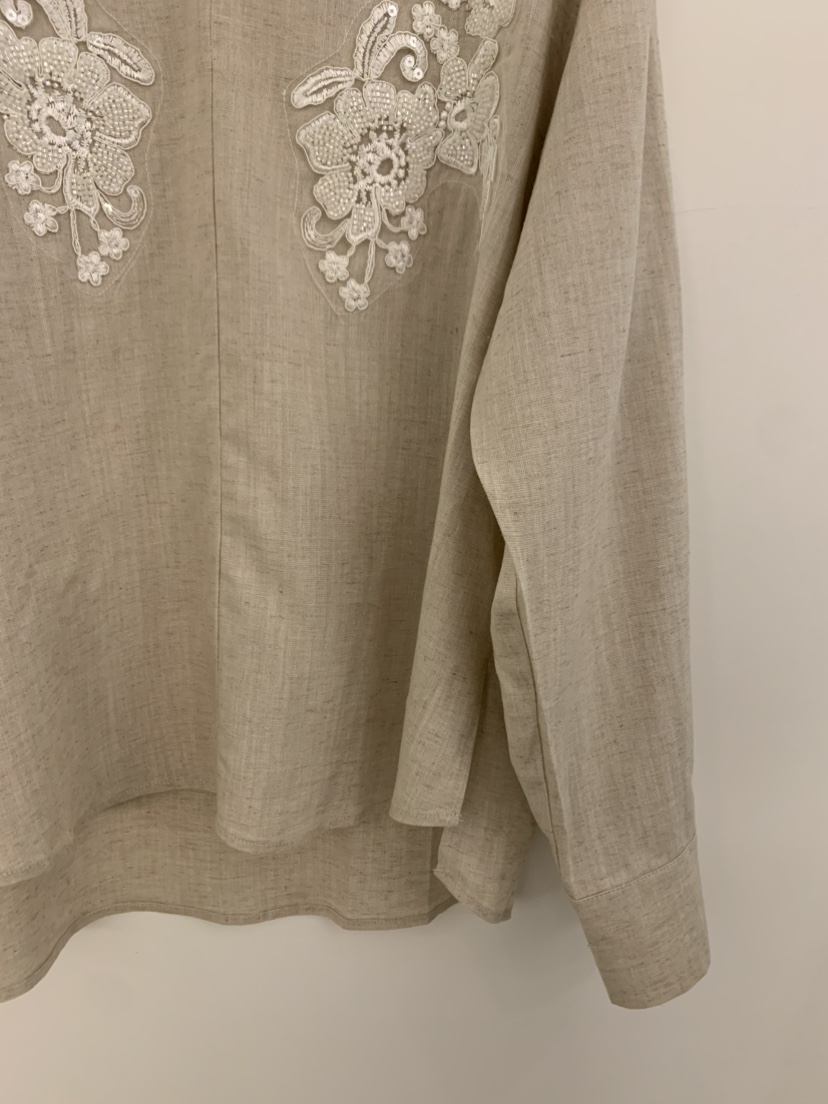 UNDER KEY韓國直郵女裝新品熱賣職業襯衫蕾絲衫刺繡亞麻UNDER KEY襯衫/蕾絲衫