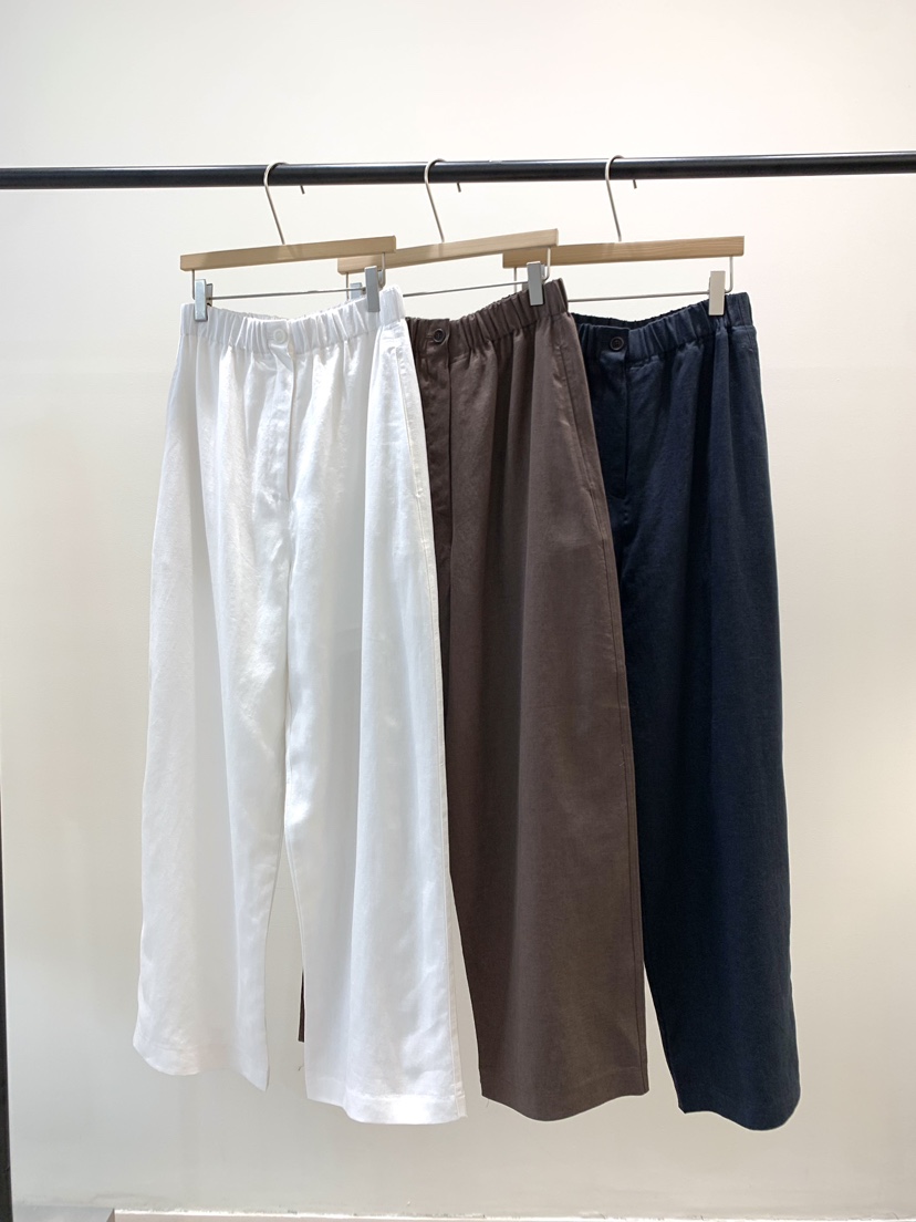 KNOCK韓國代購女裝新款26春夏人氣職業時尚推薦休閑褲亞麻布KNOCK休閑褲