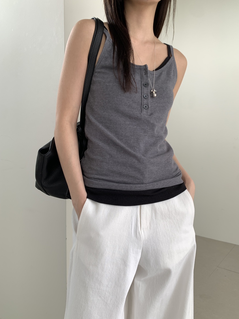 B_GARDER韓國東大門直郵女裝新品推薦26春夏吊帶背心不含內搭B.GARDER吊帶/背心圖色1