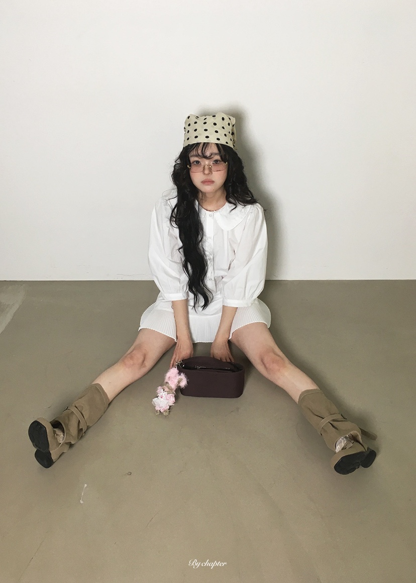 BY CHAPTER韓國代購女士新款休閑人氣職業時尚推薦短裙褶裙BY Chapter短裙