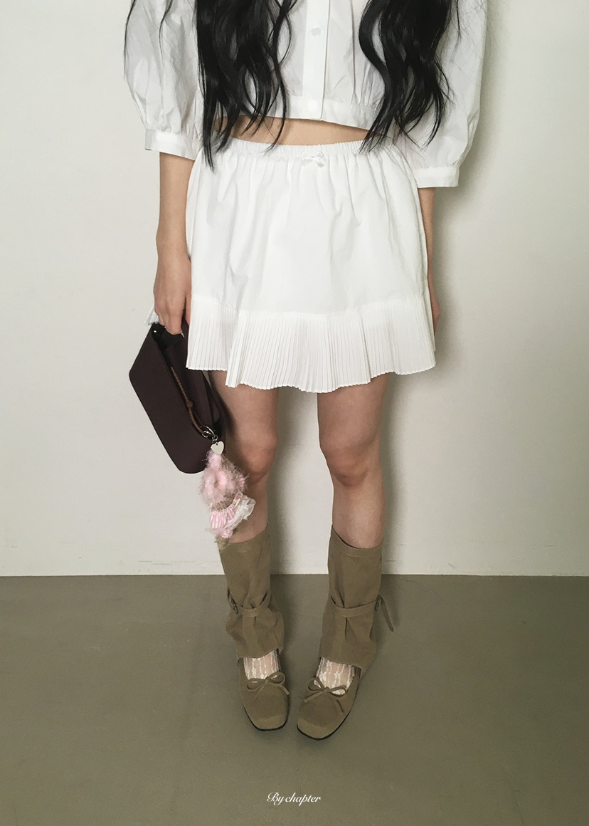 BY CHAPTER韓國代購女士新款休閑人氣職業時尚推薦短裙褶裙BY Chapter短裙圖色2