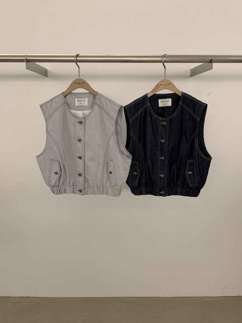 UNDER KEY韓國直郵實拍女裝新款26春夏職業熱賣時尚馬甲UNDER KEY馬甲