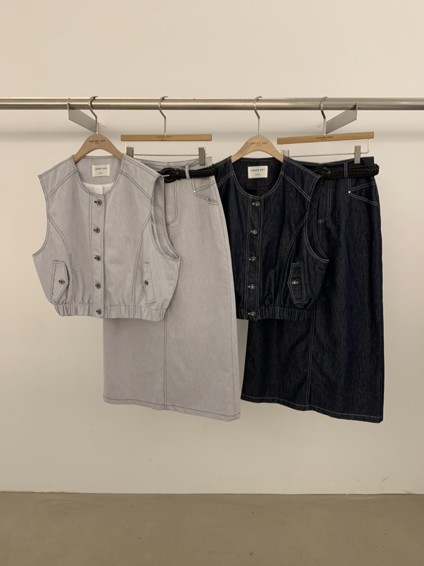 UNDER KEY韓國直郵實拍女裝新款26春夏職業熱賣時尚馬甲UNDER KEY馬甲