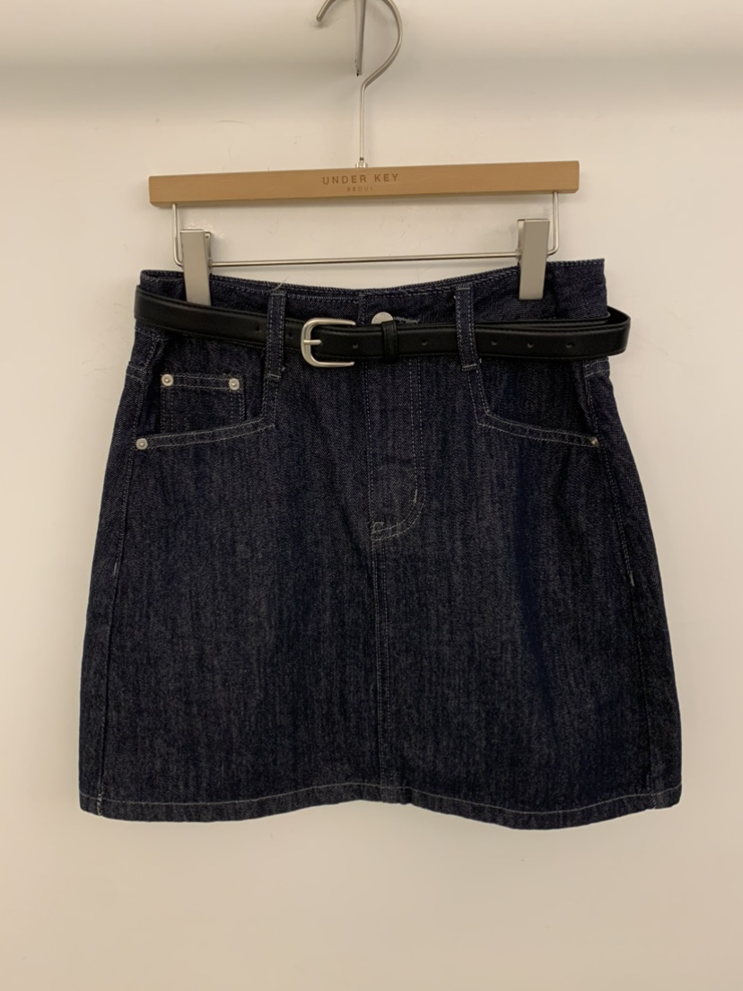 UNDER KEY韓國代購女裝新款時尚推薦職業熱賣短裙含腰帶UNDER KEY短裙圖色2