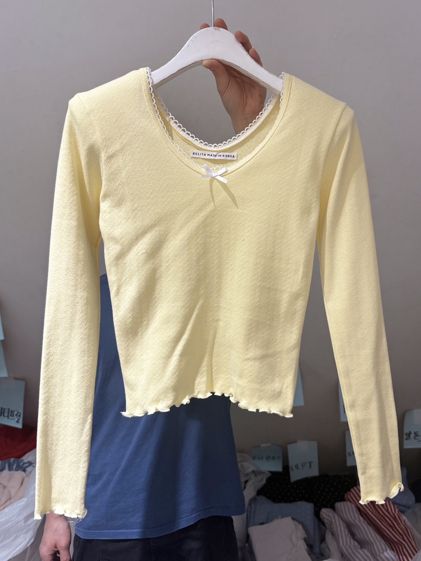 BELITA-L韓國東大門代購女裝新款職業熱賣推薦26春夏長袖T恤BELITA-L長袖T恤圖色3