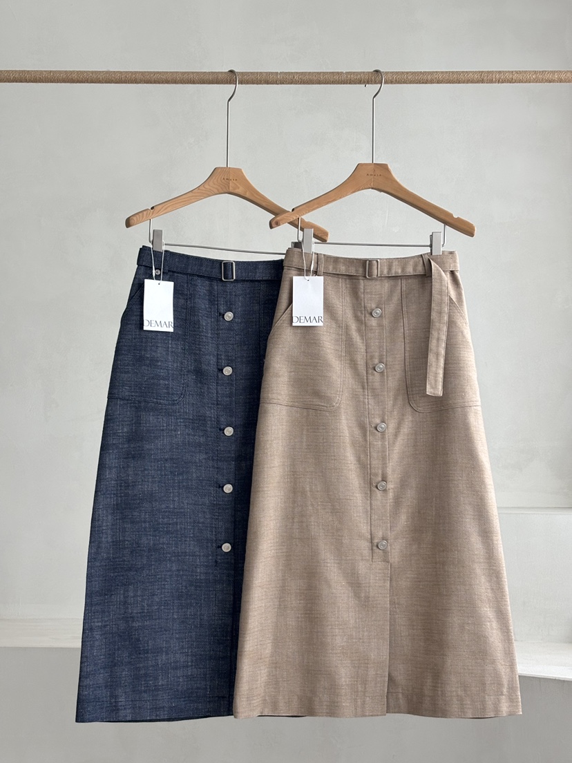 DEMAR韓國東大門直郵女士新款職業人氣時尚推薦休閑26春夏長裙DEMAR長裙