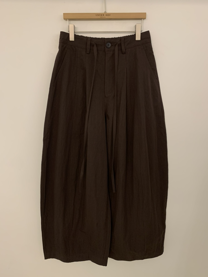 UNDER KEY韓國東大門代購女士新品休閑26春夏職業休閑褲UNDER KEY休閑褲圖色2棕色