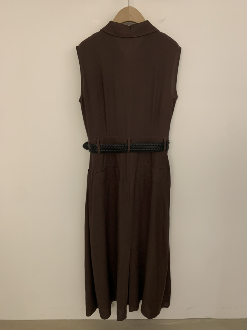 UNDER KEY韓國東大門直郵女裝新品26春夏連衣裙含腰帶亞麻布UNDER KEY連衣裙