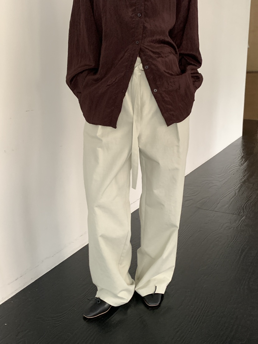 B_GARDER韓國直郵實拍女裝新品熱賣人氣職業26春夏休閑褲絨B.GARDER休閑褲圖色2