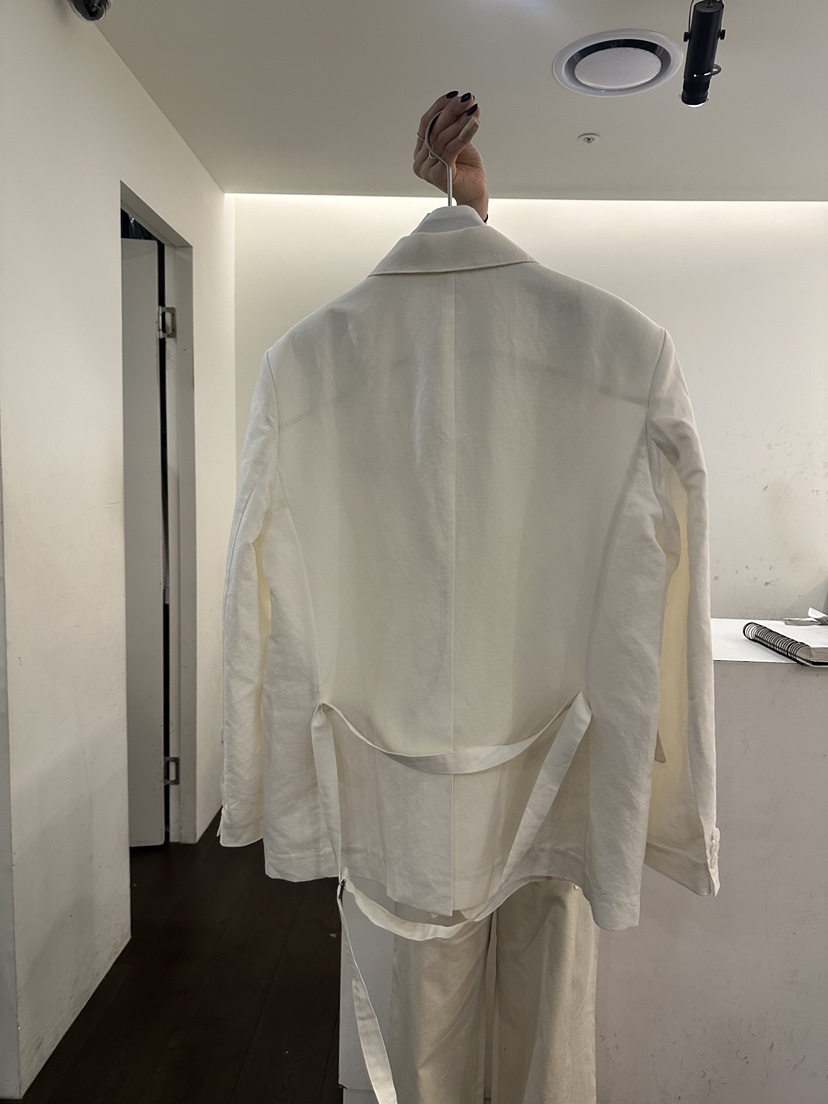 YOUR-P韓國東大門代購女士新款時尚人氣推薦夾克含腰帶亞麻YOUR-P夾克