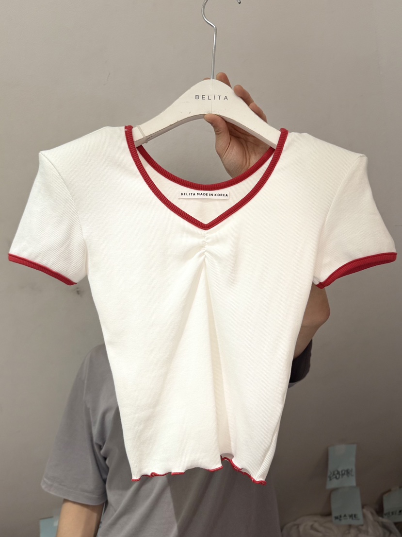 BELITA-L韓國直郵女士新款人氣推薦熱賣時尚休閑26春夏T恤BELITA-LT恤圖色1