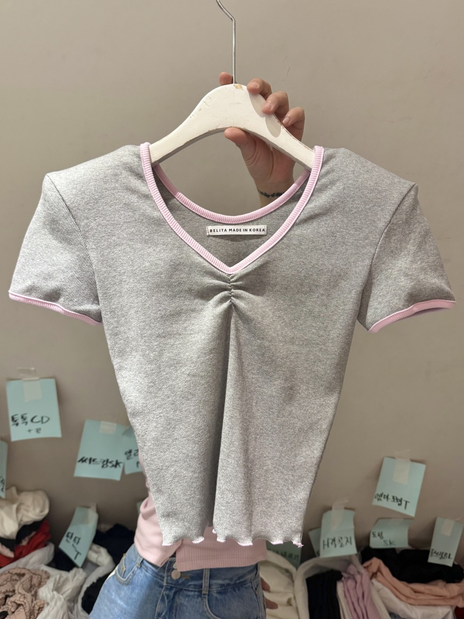 BELITA-L韓國直郵女士新款人氣推薦熱賣時尚休閑26春夏T恤BELITA-LT恤圖色2