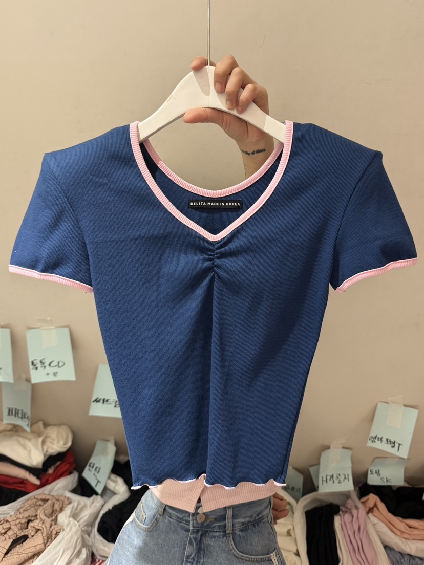 BELITA-L韓國直郵女士新款人氣推薦熱賣時尚休閑26春夏T恤BELITA-LT恤圖色3