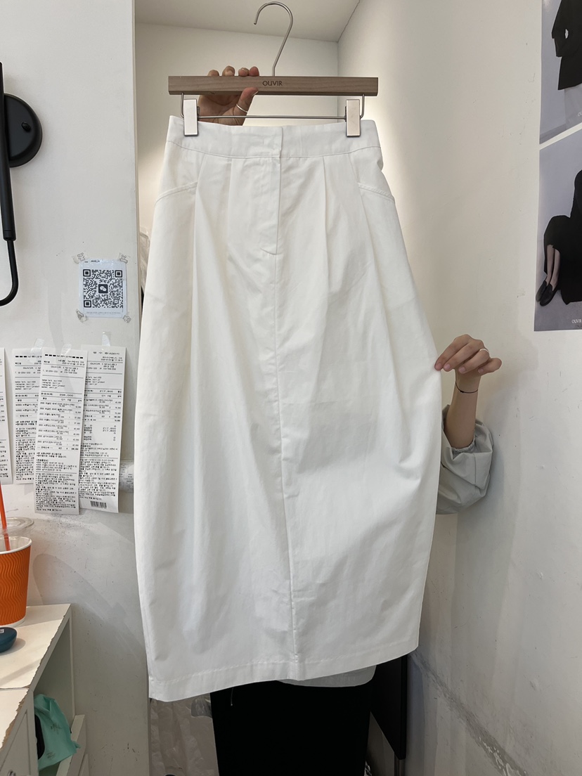 OUVIR韓國東大門代購女士新款人氣26春夏熱賣時尚休閑長裙O.V.R/OUVIR長裙圖色1