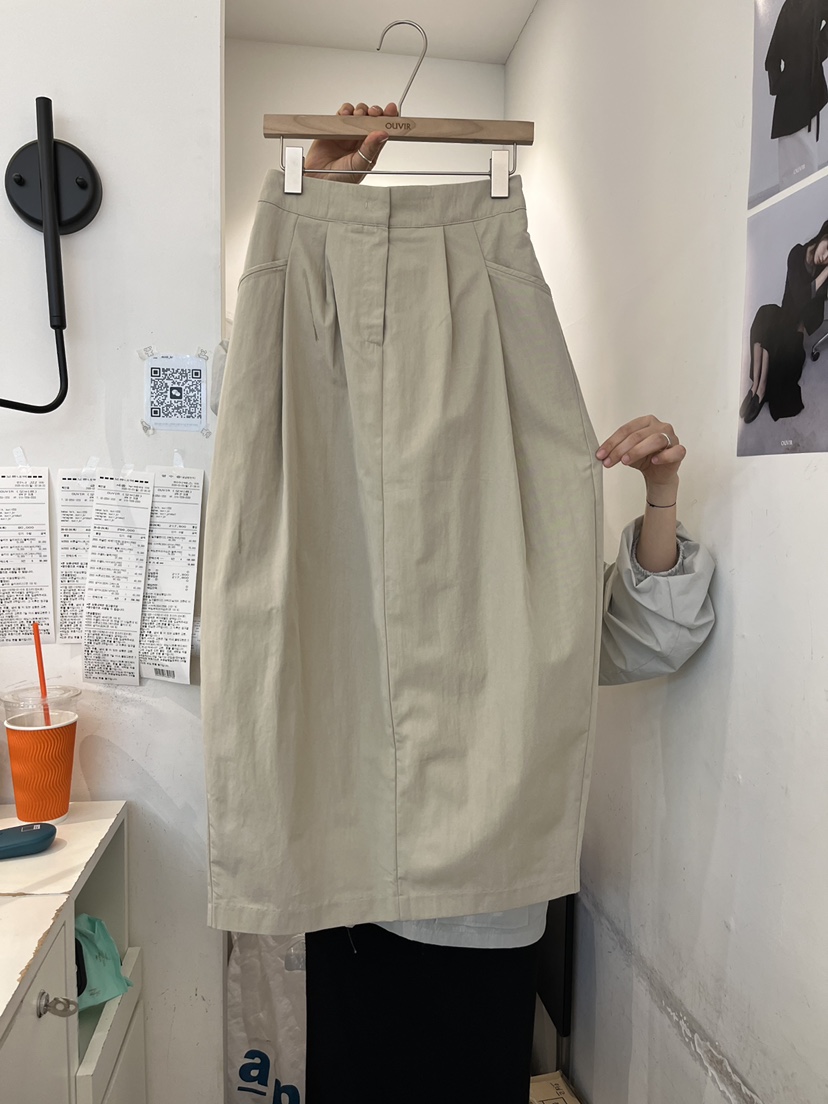 OUVIR韓國東大門代購女士新款人氣26春夏熱賣時尚休閑長裙O.V.R/OUVIR長裙圖色2