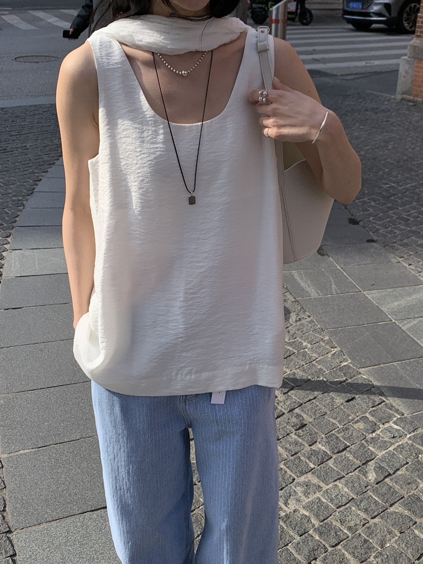 B_GARDER韓國代購女士新品休閑時尚人氣吊帶背心不含圍巾B.GARDER吊帶/背心圖色1