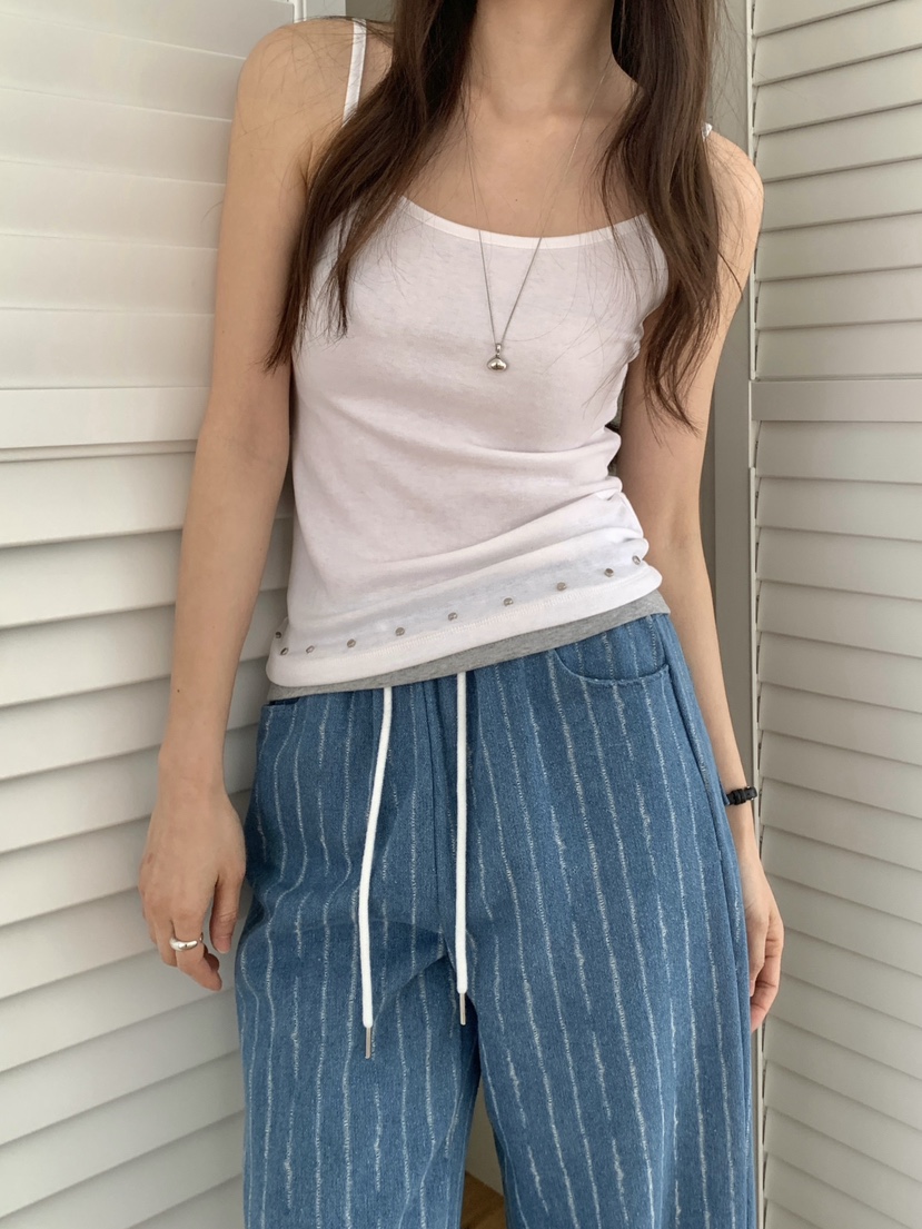 RE:OPENING韓國東大門直郵女士新款休閑熱賣吊帶背心鏤空RE:OPENING吊帶/背心