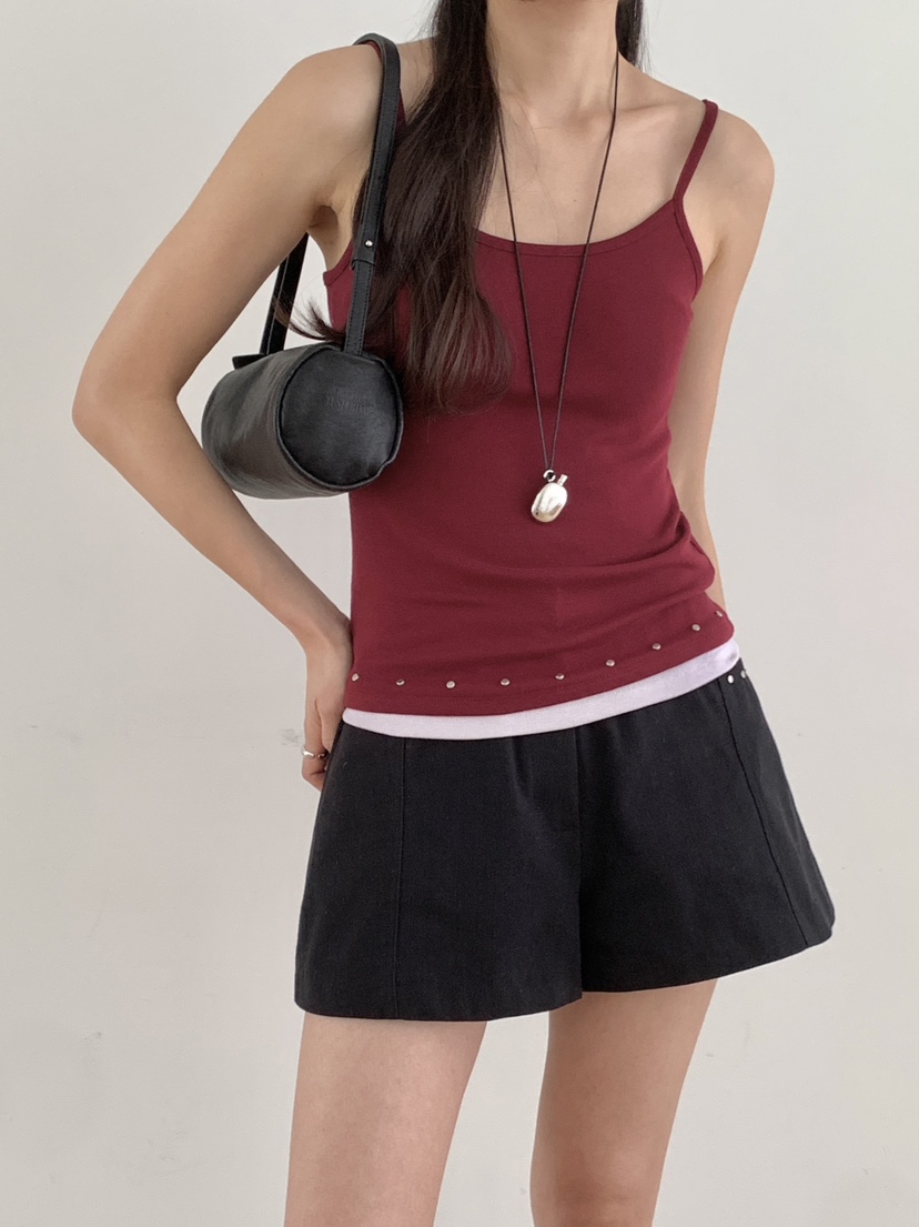 RE:OPENING韓國東大門直郵女士新款休閑熱賣吊帶背心鏤空RE:OPENING吊帶/背心