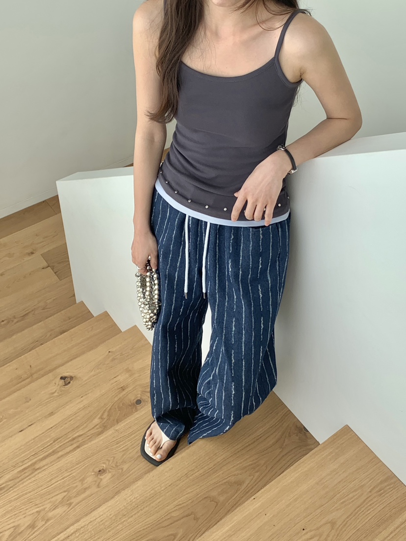 RE:OPENING韓國東大門直郵女士新款休閑熱賣吊帶背心鏤空RE:OPENING吊帶/背心