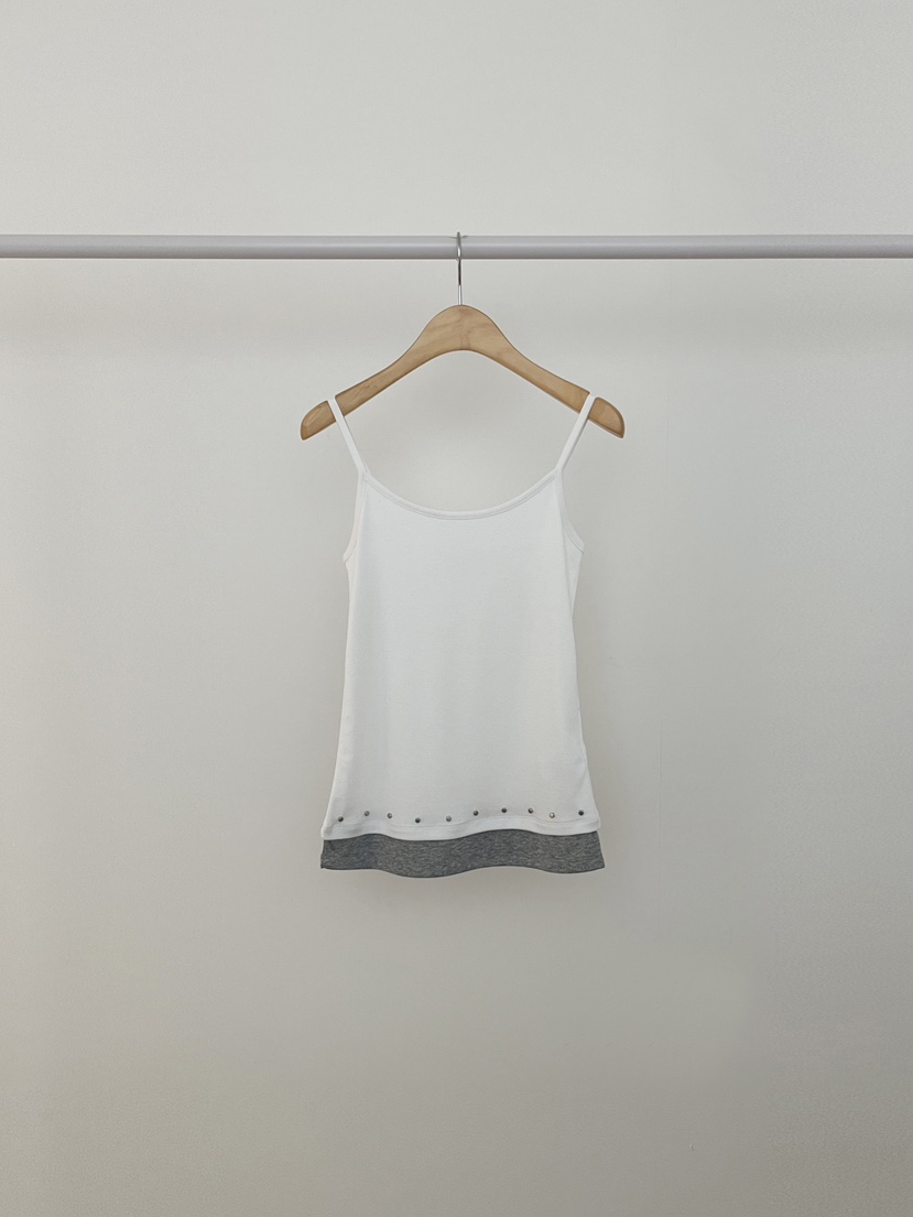 RE:OPENING韓國東大門直郵女士新款休閑熱賣吊帶背心鏤空RE:OPENING吊帶/背心圖色1