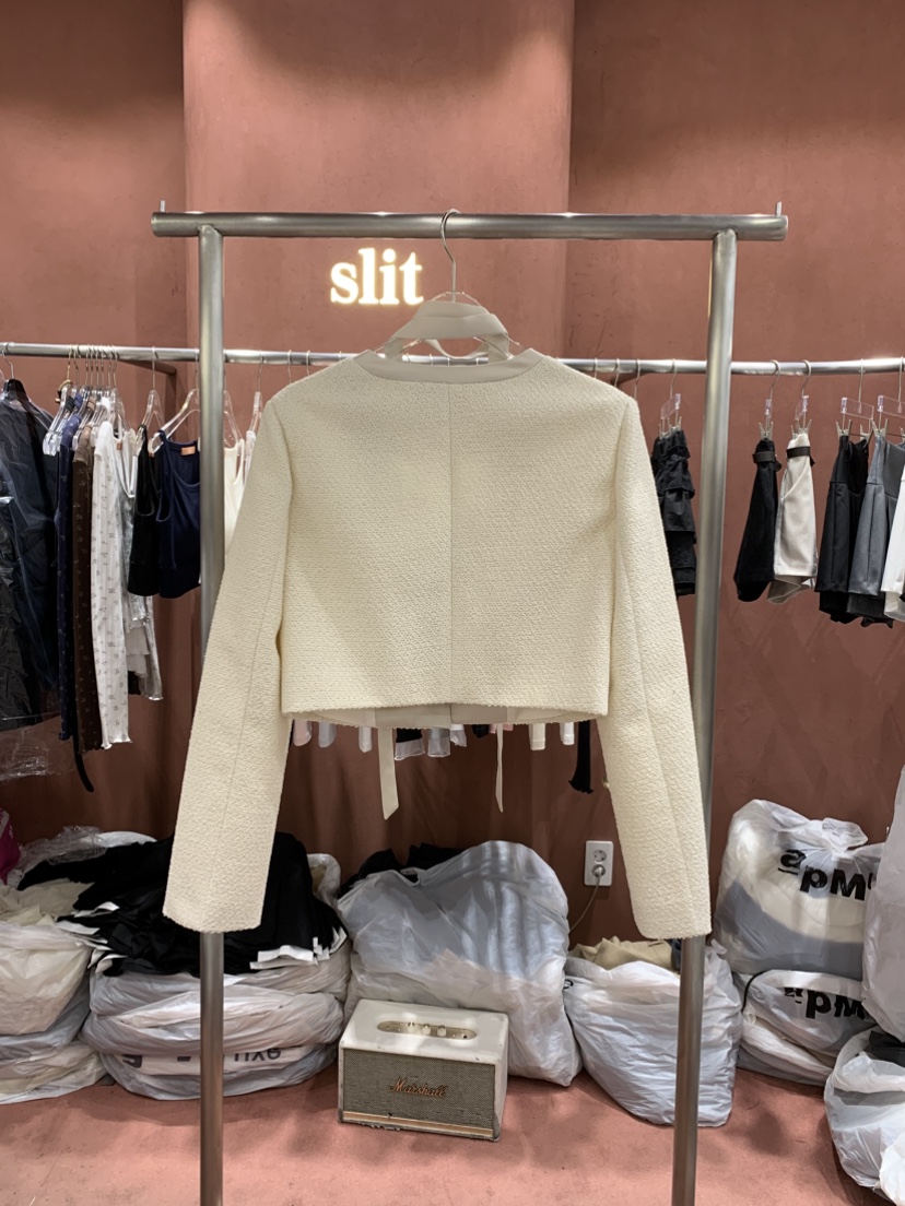 SLIT韓國直郵女士新品熱賣推薦休閑時尚26春夏夾克含脖帶SLIT夾克