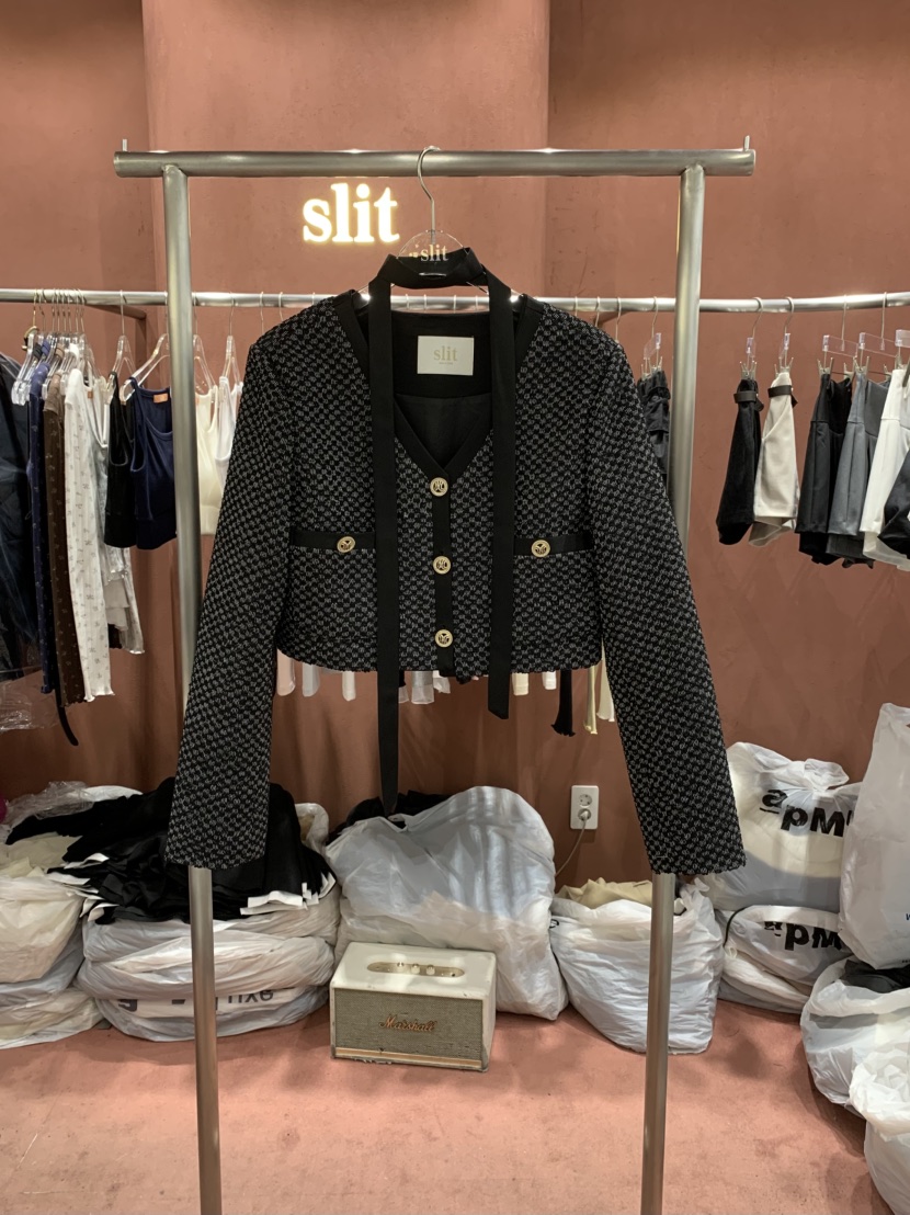 SLIT韓國直郵女士新品熱賣推薦休閑時尚26春夏夾克含脖帶SLIT夾克圖色2