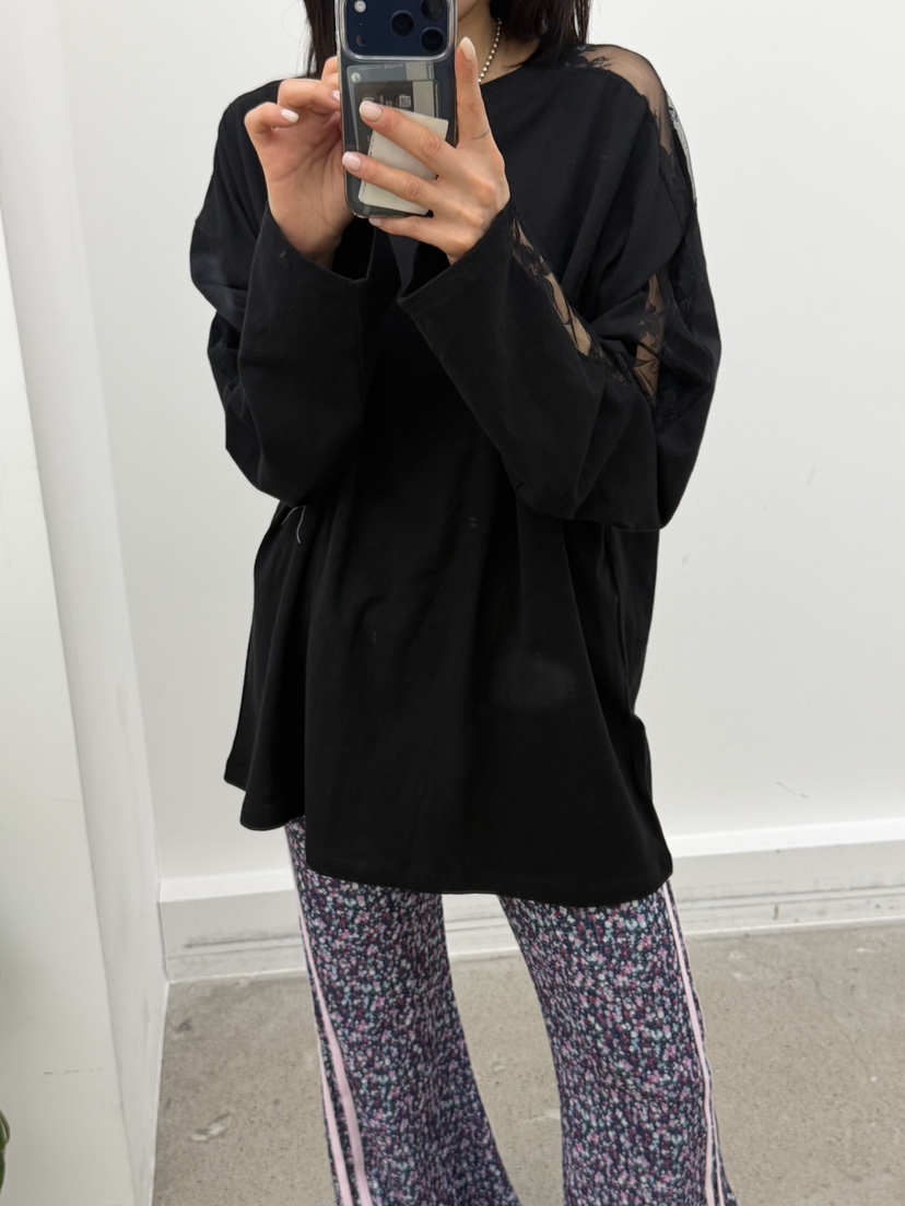 FRANC—L韓國東大門代購女士新款職業熱賣休閑長袖T恤亞麻布FRANC長袖T恤