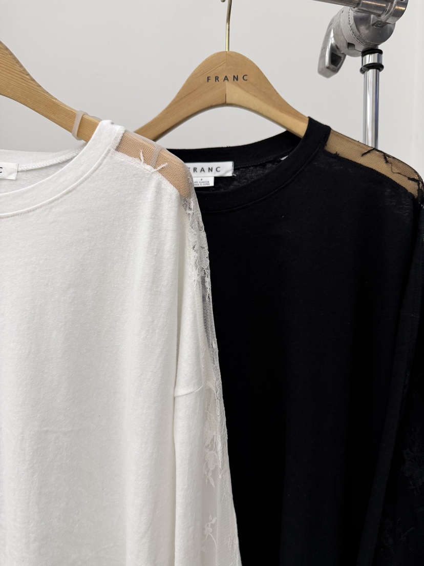 FRANC—L韓國東大門代購女士新款職業熱賣休閑長袖T恤亞麻布FRANC長袖T恤