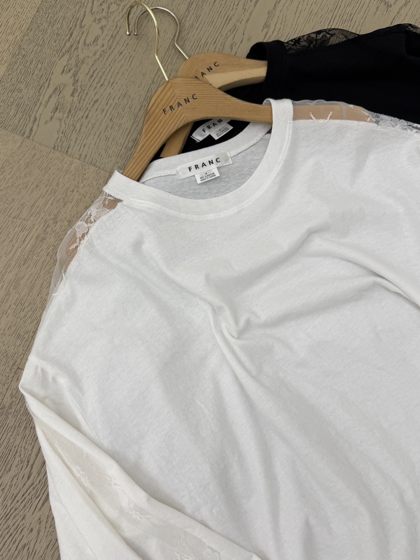 FRANC—L韓國東大門代購女士新款職業熱賣休閑長袖T恤亞麻布FRANC長袖T恤