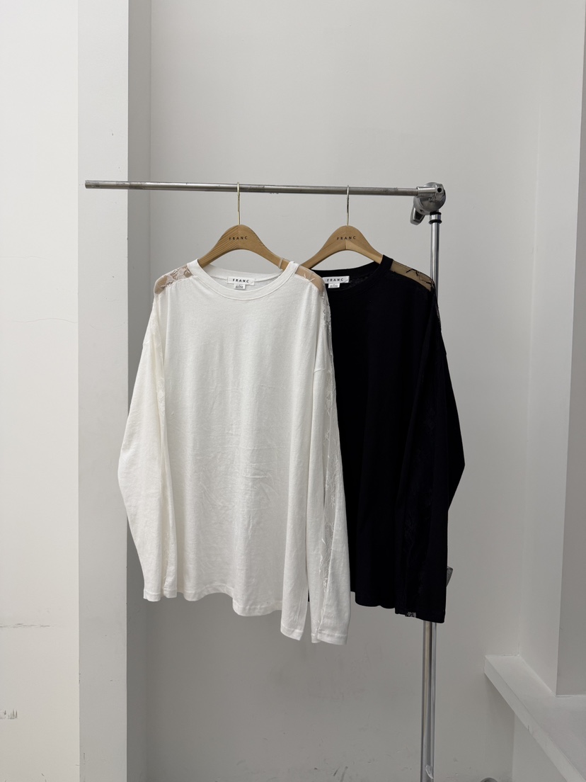 FRANC—L韓國東大門代購女士新款職業熱賣休閑長袖T恤亞麻布FRANC長袖T恤