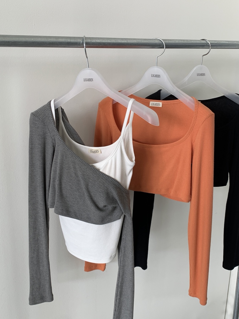 LOGARDEN韓國直郵女士新款熱賣人氣時尚推薦長袖T恤不含內搭LO GARDEN長袖T恤