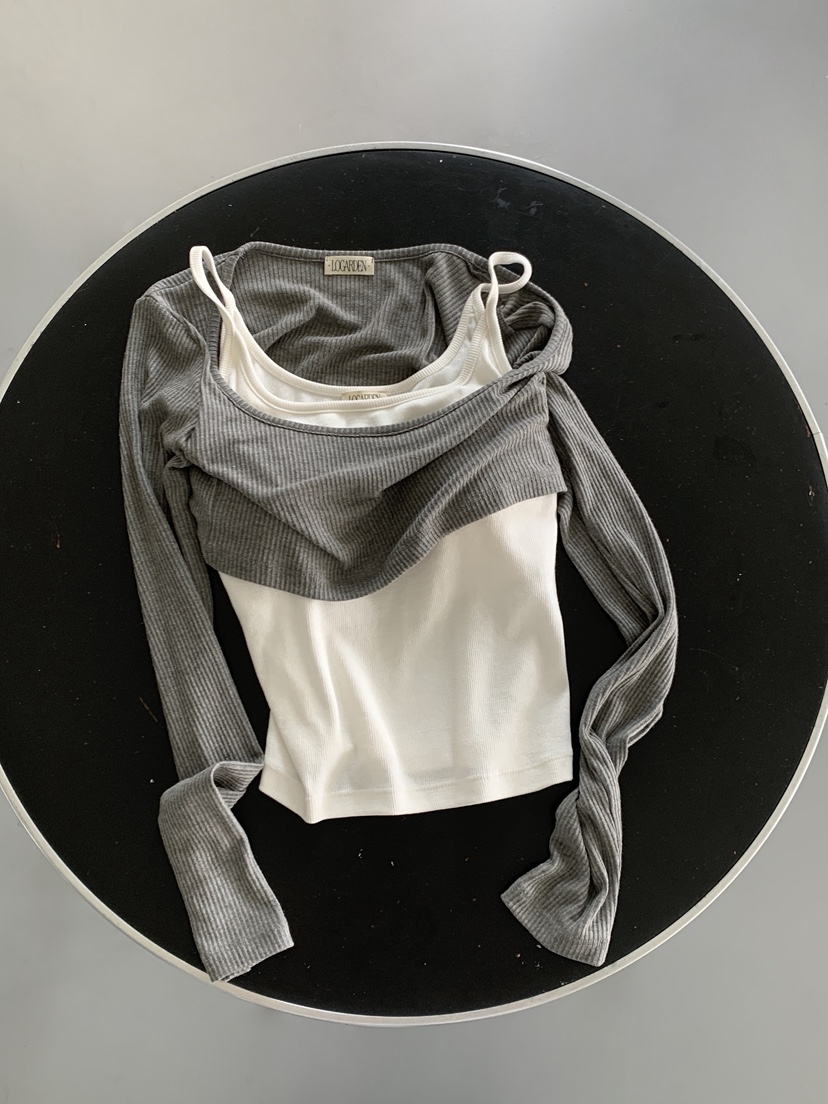 LOGARDEN韓國直郵女士新款熱賣人氣時尚推薦長袖T恤不含內搭LO GARDEN長袖T恤