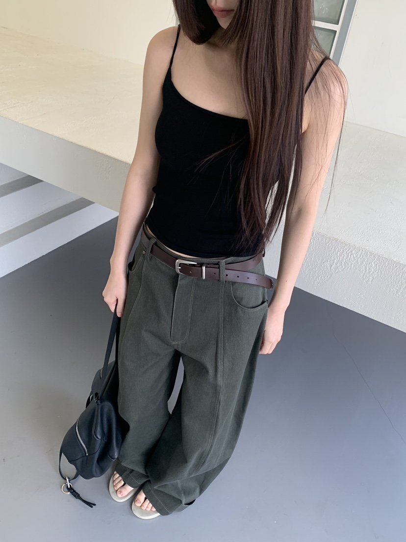 LOGARDEN韓國直郵實拍女士新品人氣熱賣休閑推薦職業腰帶LO GARDEN腰帶圖色1