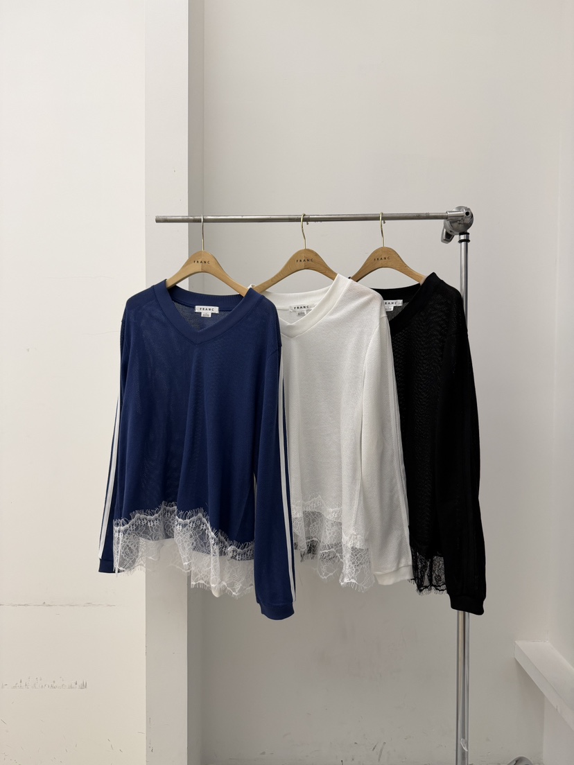 FRANC—L韓國直郵女士新品休閑時尚人氣推薦職業26春夏長袖T恤FRANC長袖T恤圖色3左三色