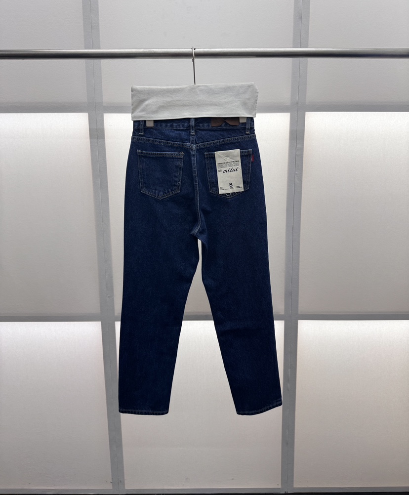 MILUI韓國代購女裝新款人氣休閑時尚職業26春夏推薦牛仔褲MILUI牛仔褲