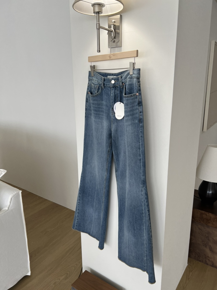 ME MO韓國東大門代購女裝新款休閑時尚26春夏人氣牛仔褲ME MO牛仔褲