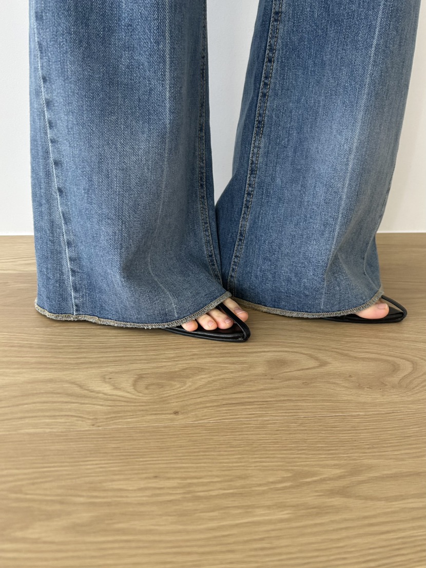 ME MO韓國東大門代購女裝新款休閑時尚26春夏人氣牛仔褲ME MO牛仔褲