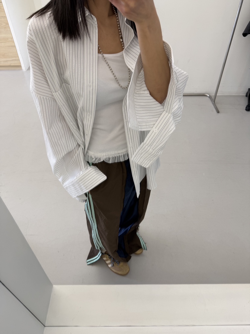 FRANC—L韓國直郵實拍女士新款職業26春夏休閑襯衫蕾絲衫FRANC襯衫/蕾絲衫