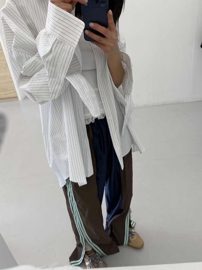 FRANC—L韓國直郵實拍女士新款職業26春夏休閑襯衫蕾絲衫FRANC襯衫/蕾絲衫