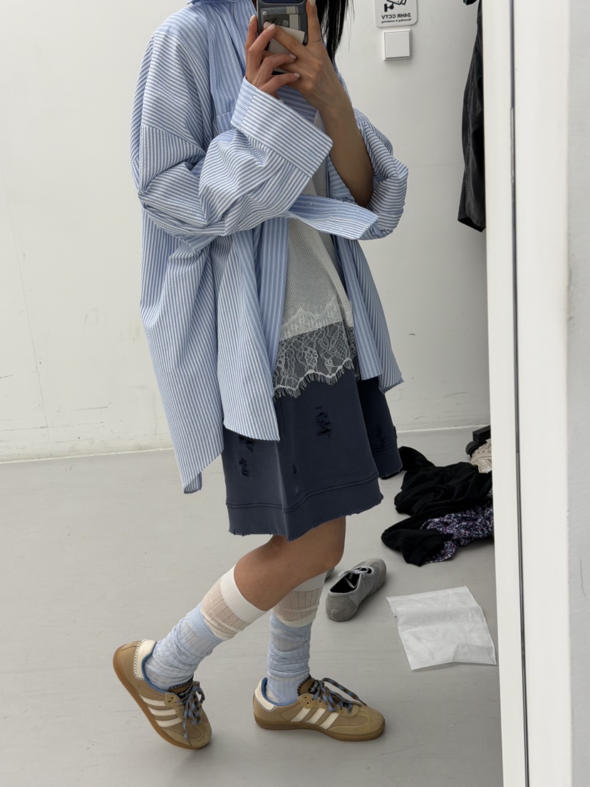 FRANC—L韓國直郵實拍女士新款職業26春夏休閑襯衫蕾絲衫FRANC襯衫/蕾絲衫